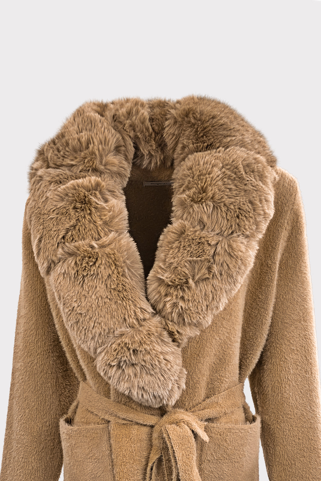 Cappotto collo pelliccia