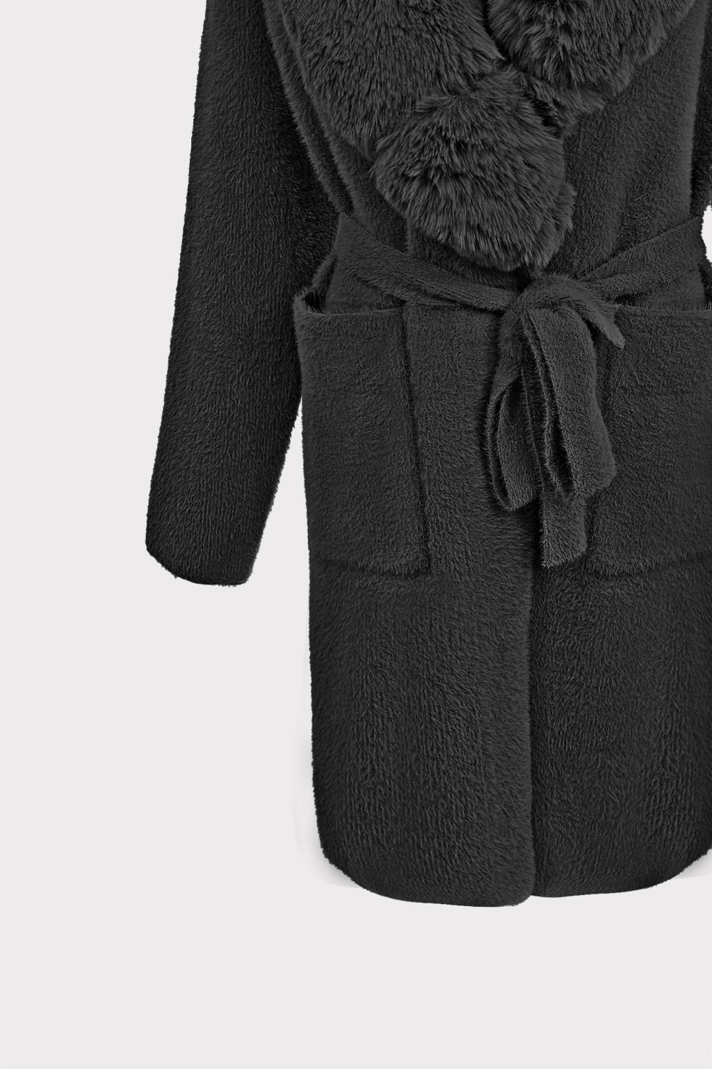Cappotto collo pelliccia