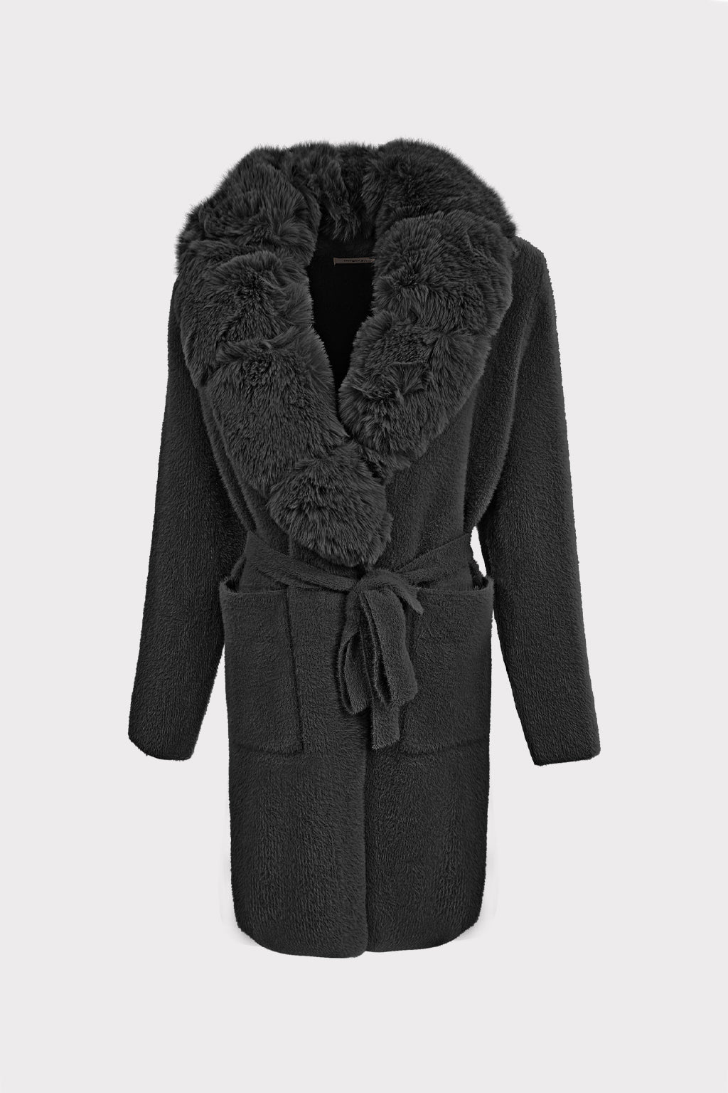 Cappotto collo pelliccia