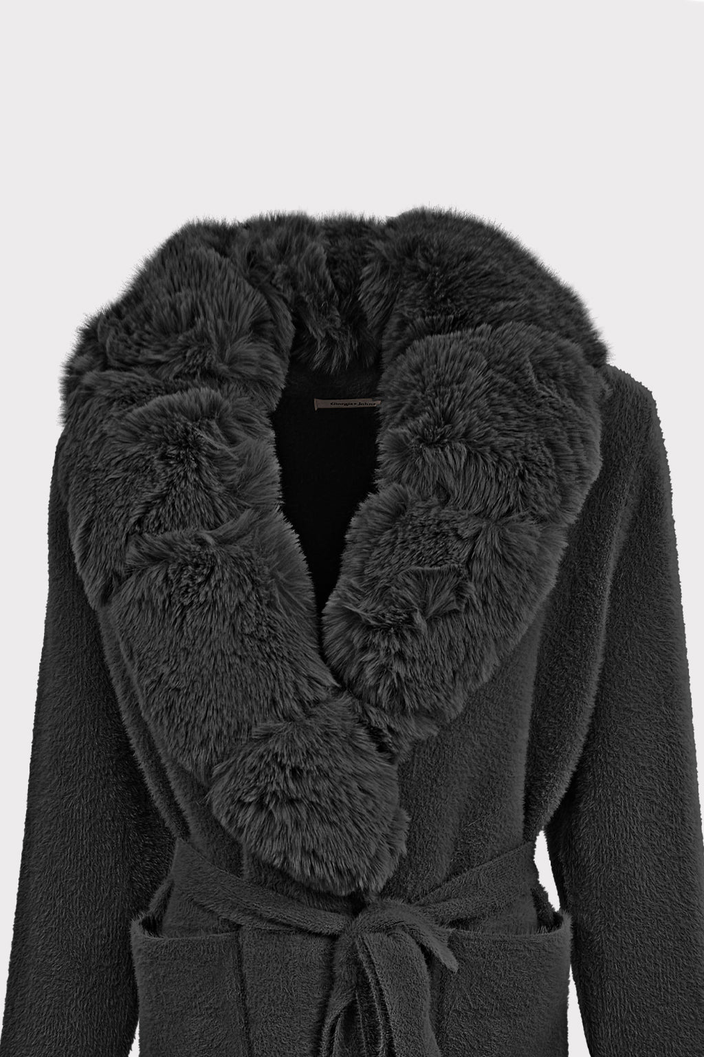 Cappotto collo pelliccia