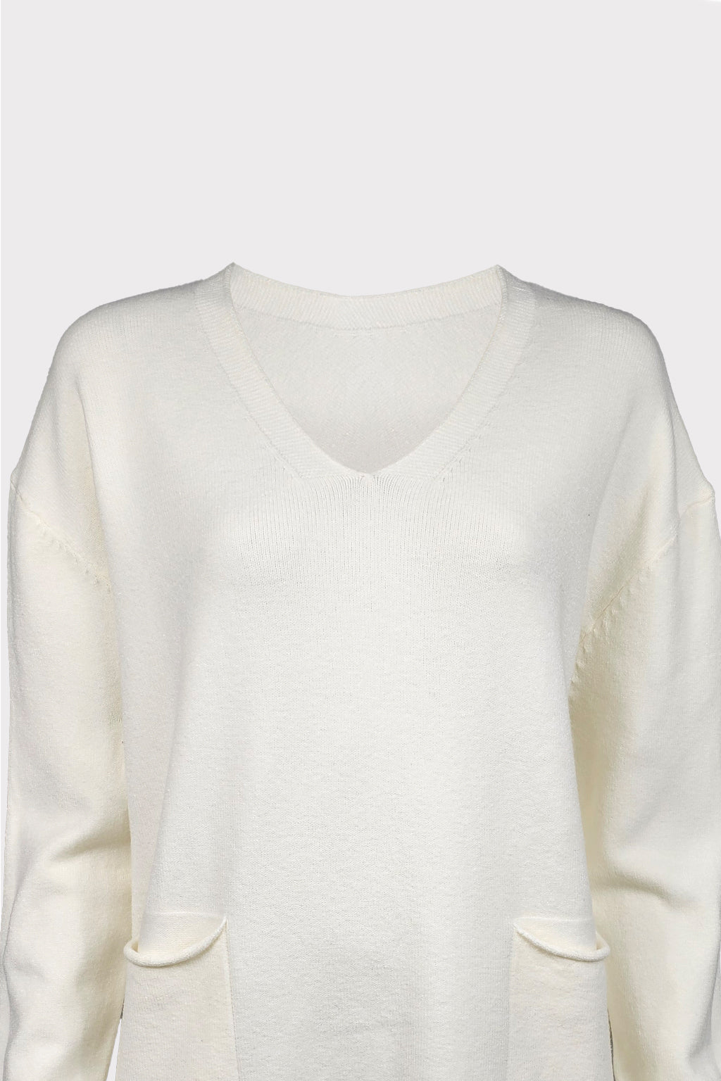 Maglia V con taschini