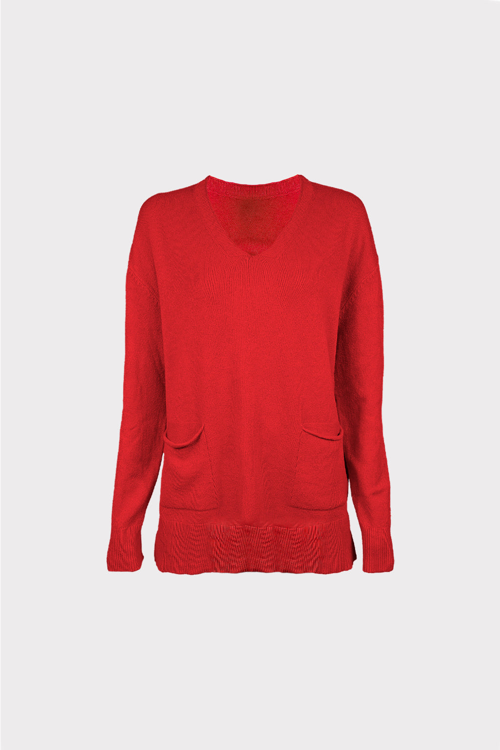 Maglia V con taschini