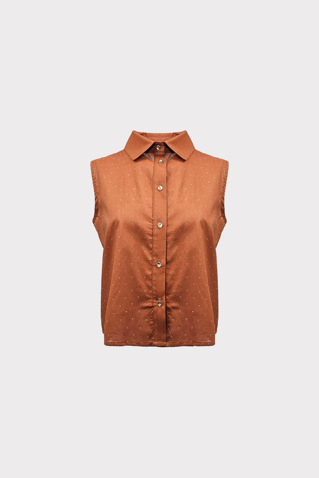 Camicia con borchiette