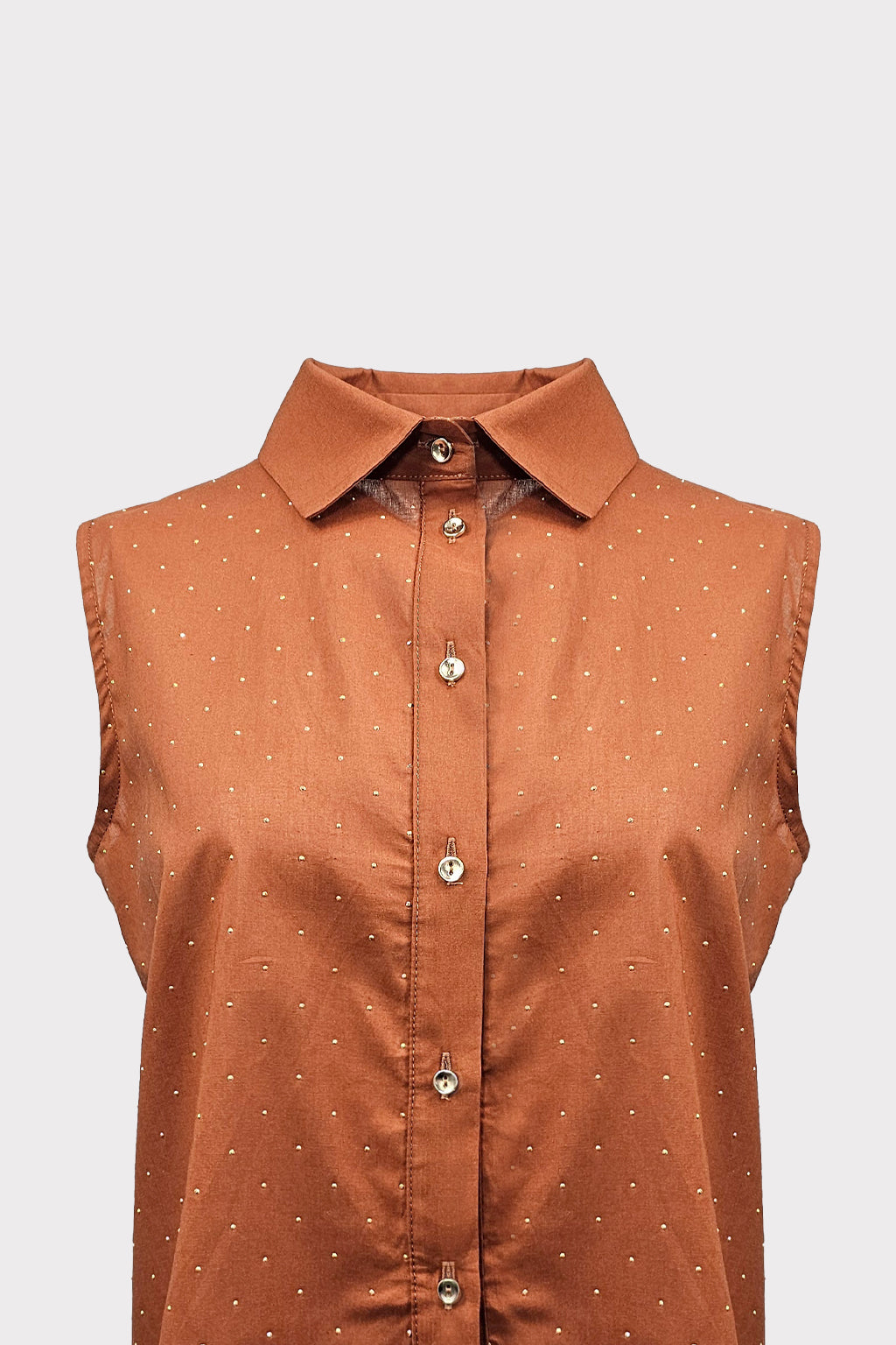 Camicia con borchiette