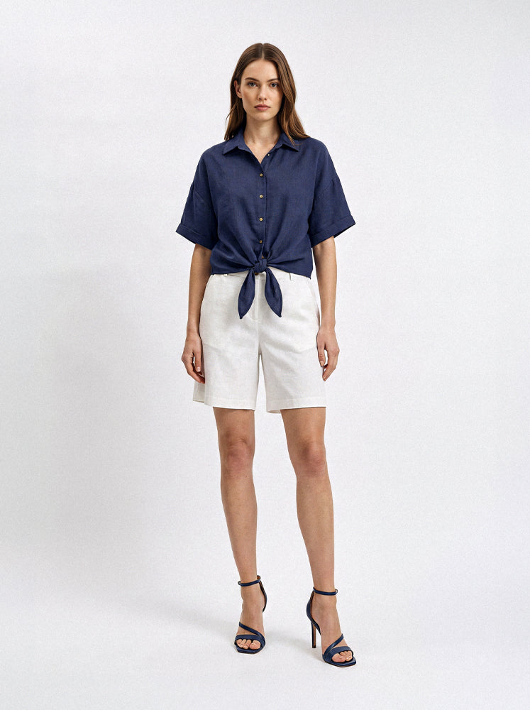 Camicia fluida dettaglio nodo