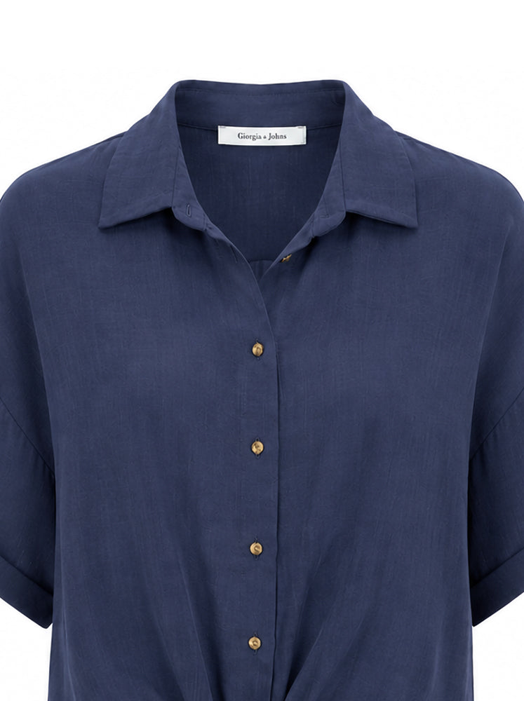 Camicia fluida dettaglio nodo