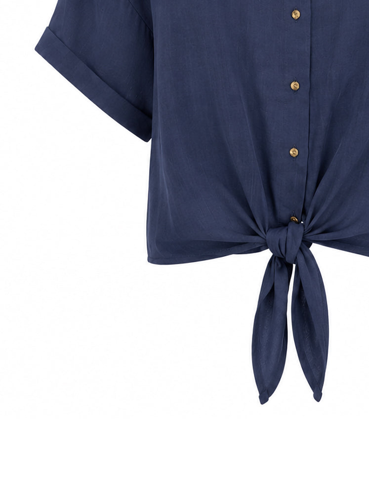 Camicia fluida dettaglio nodo
