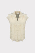 Blusa lino ricamato