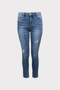 Jeans skinny orlo sfrangiato