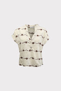 Blusa dettagli ricamati