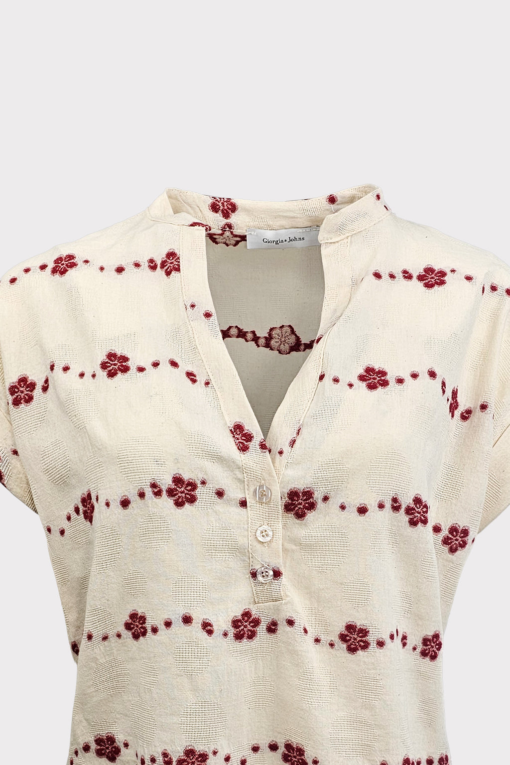 Blusa dettagli ricamati