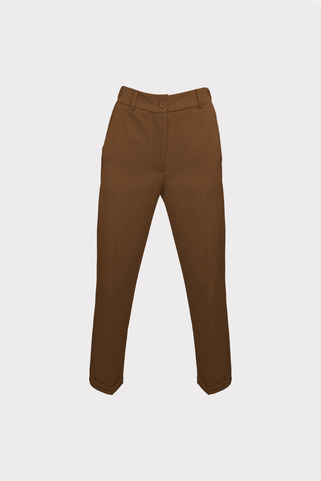 Pantalone con risvolto
