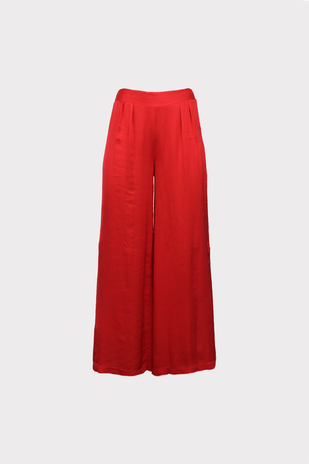 Pantalone pinces raso