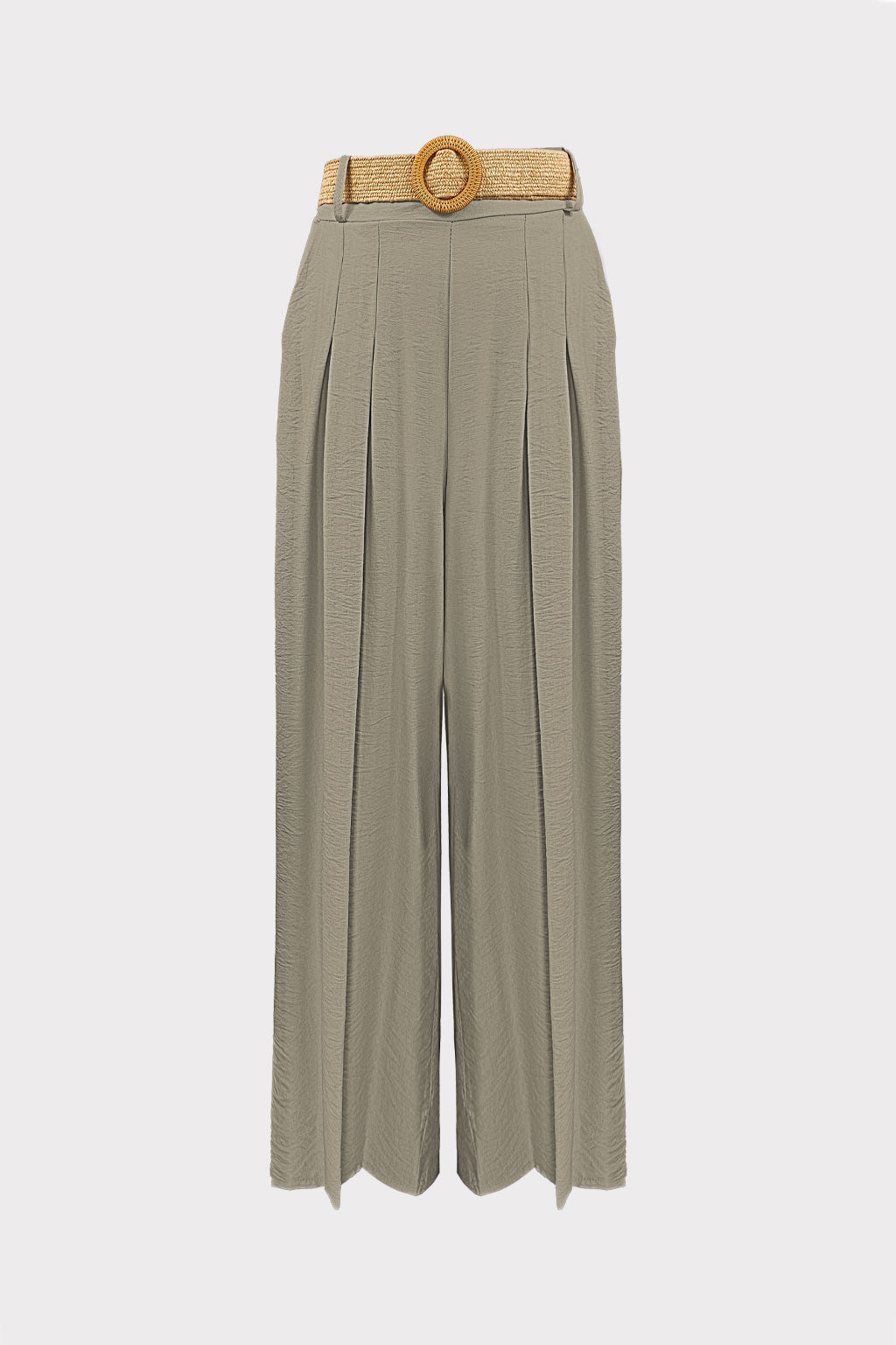Pantalone ampio con pinces