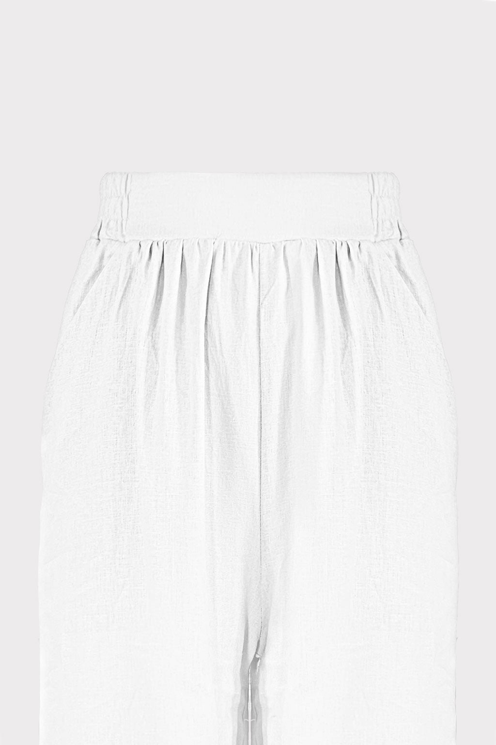 Pantalone wide leg misto lino