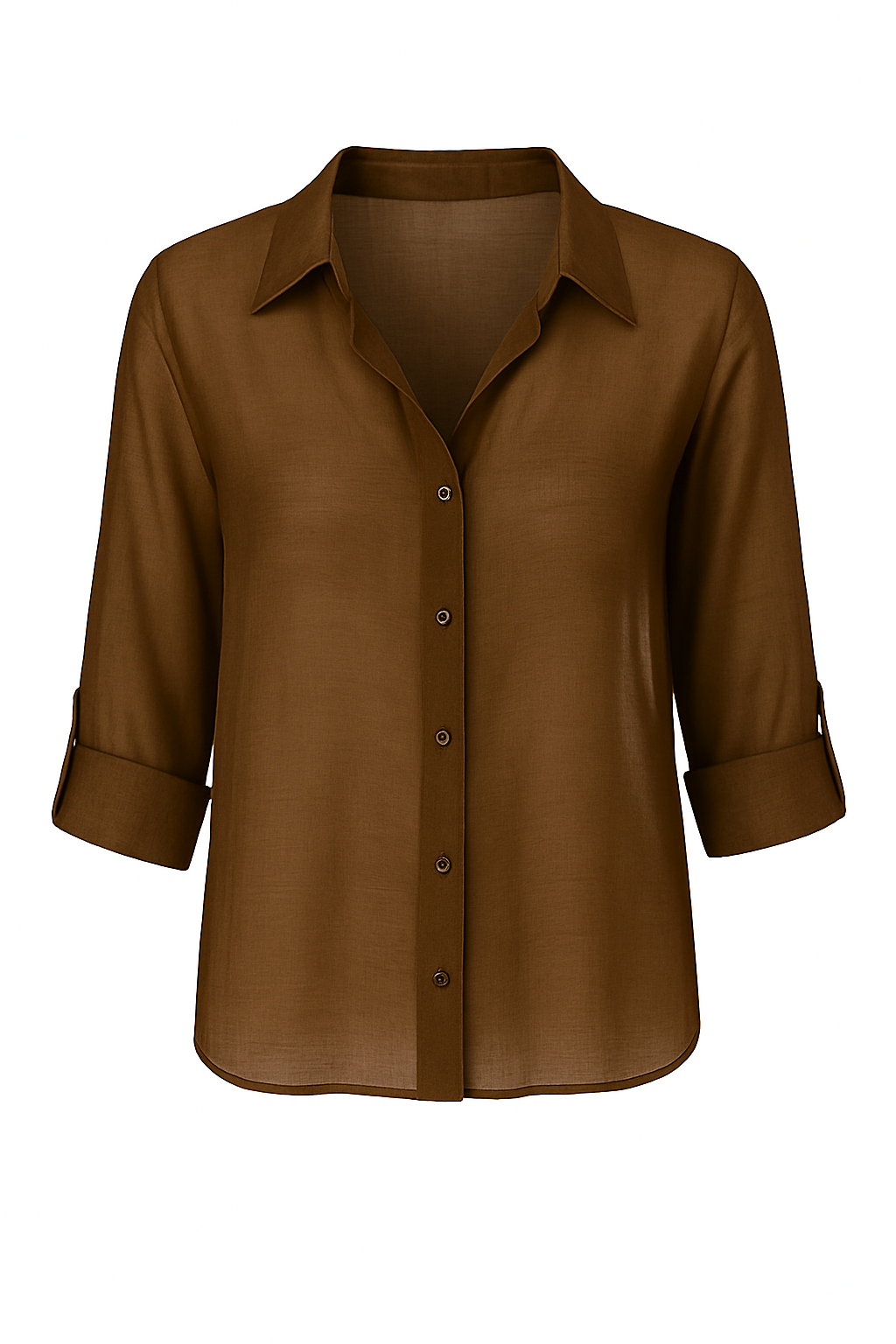 Camicia con risvolto lyocell