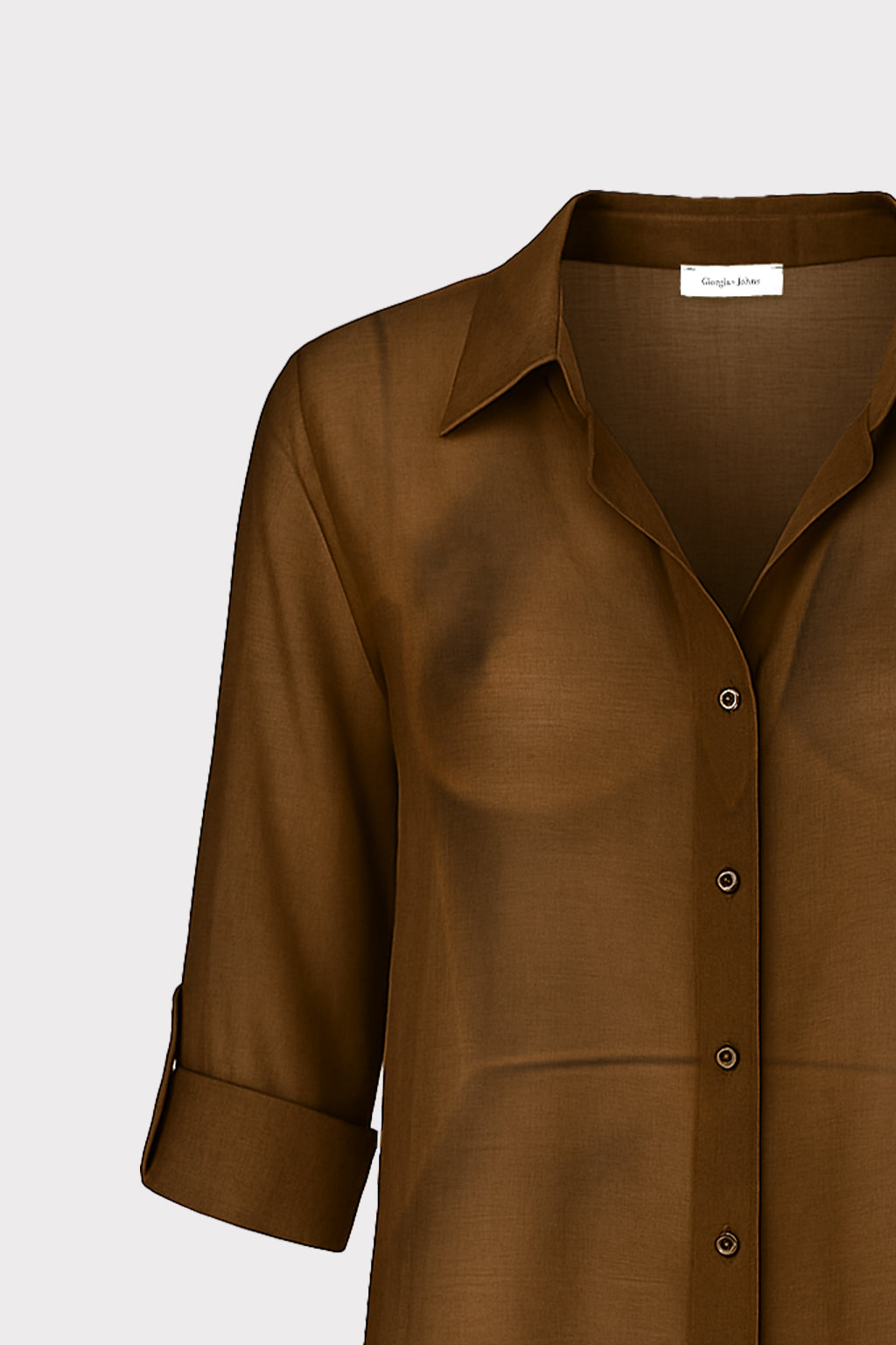 Camicia con risvolto lyocell