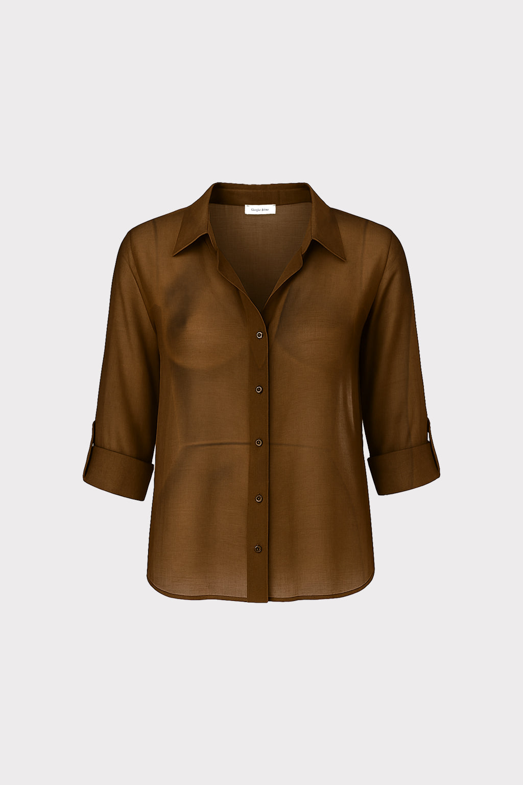 Camicia con risvolto lyocell