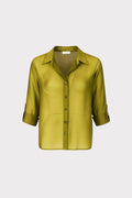 Camicia con risvolto lyocell