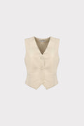 Gilet corto lino
