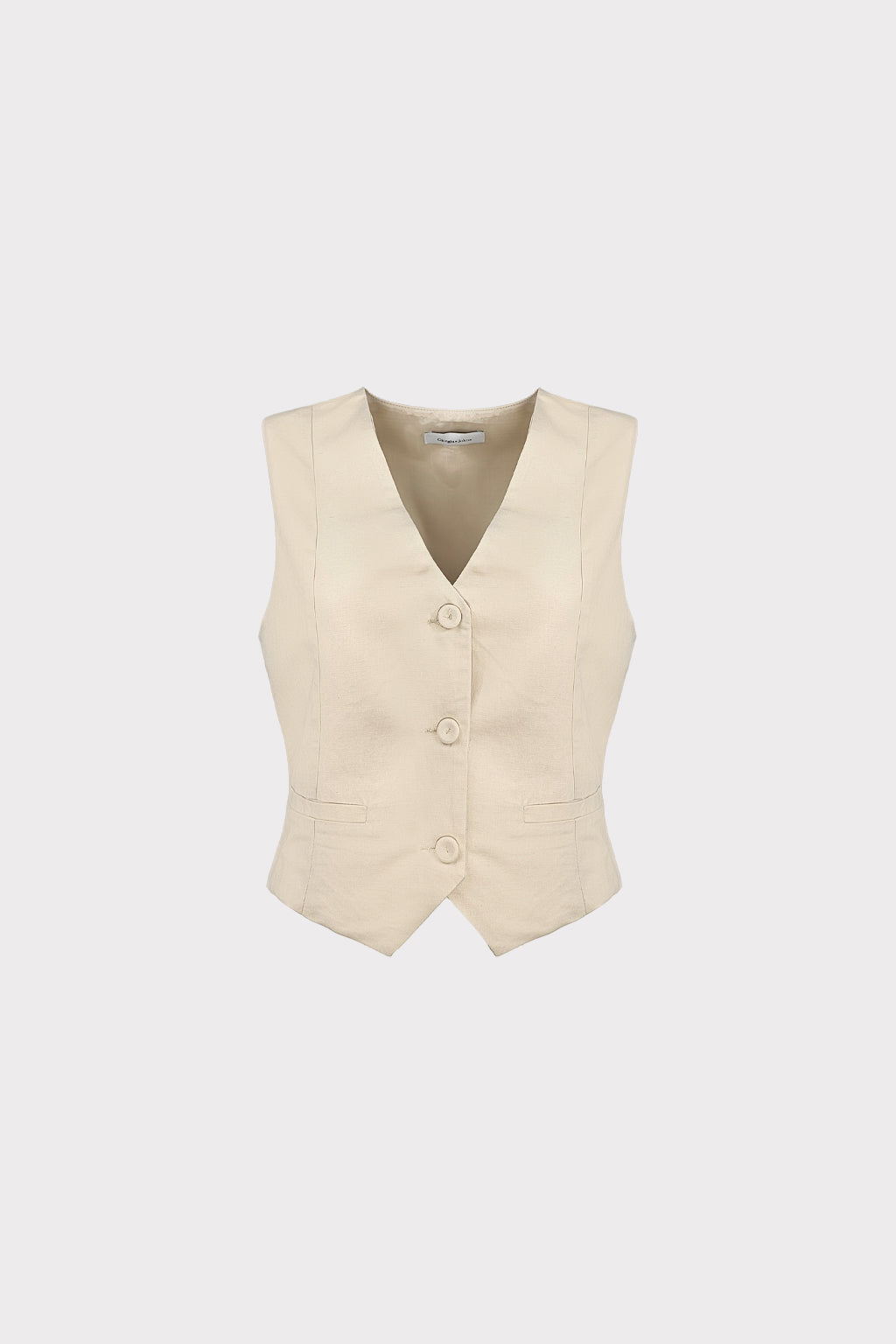 Gilet corto lino