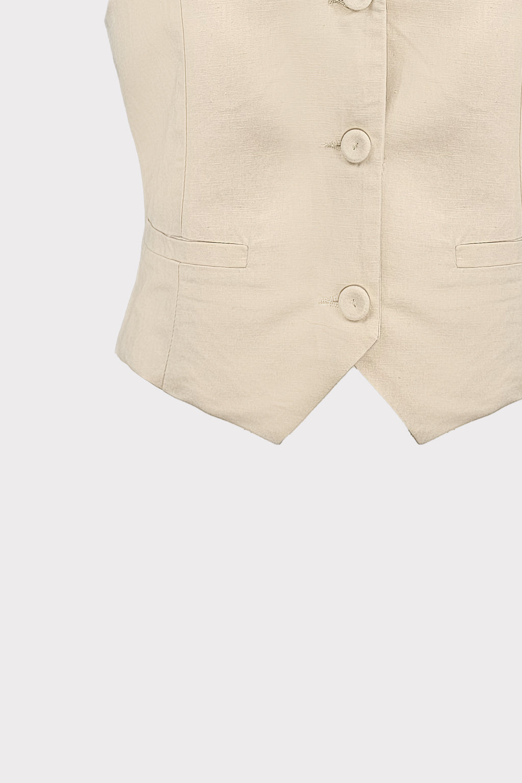 Gilet corto lino