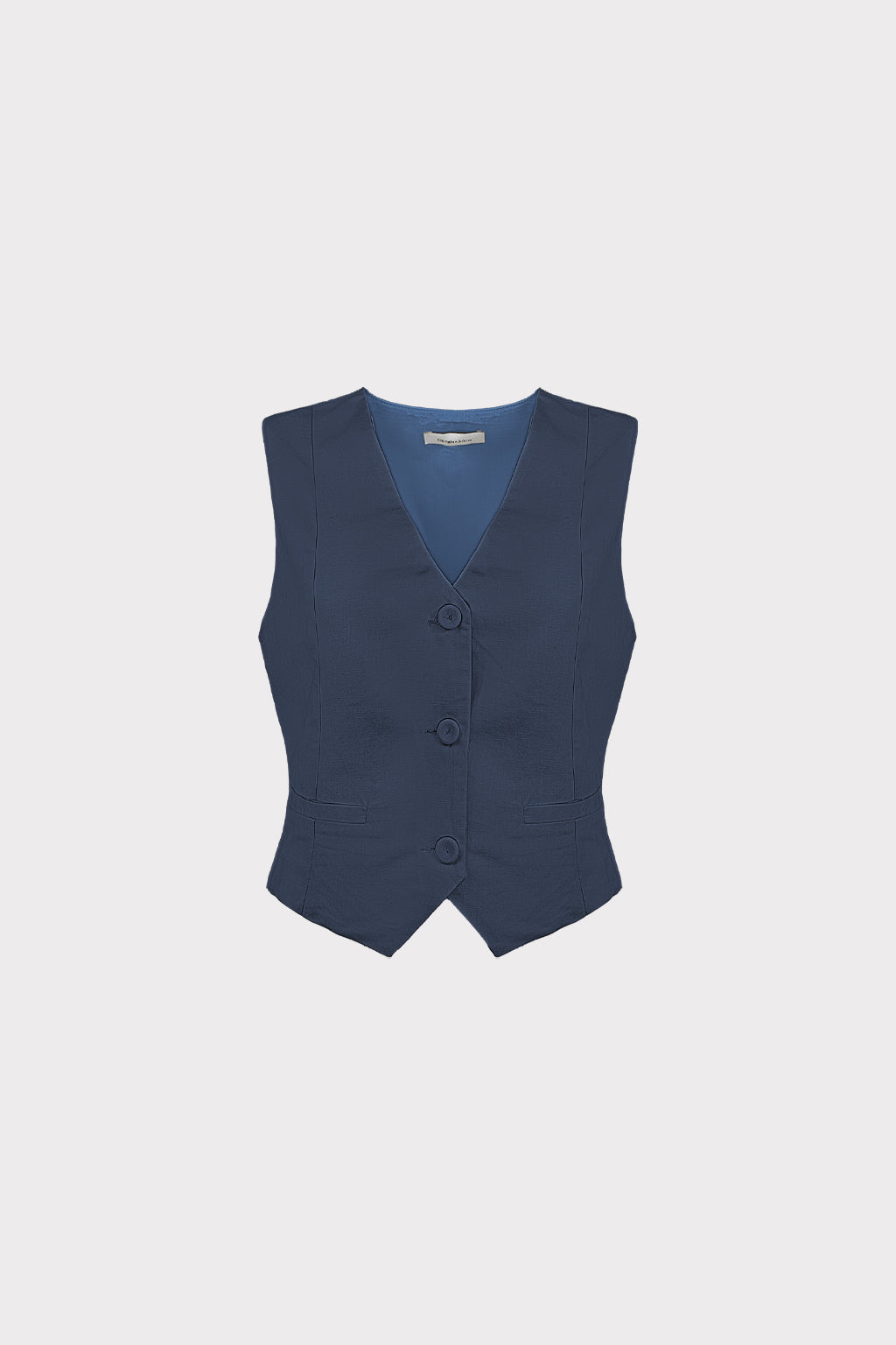 Gilet corto lino