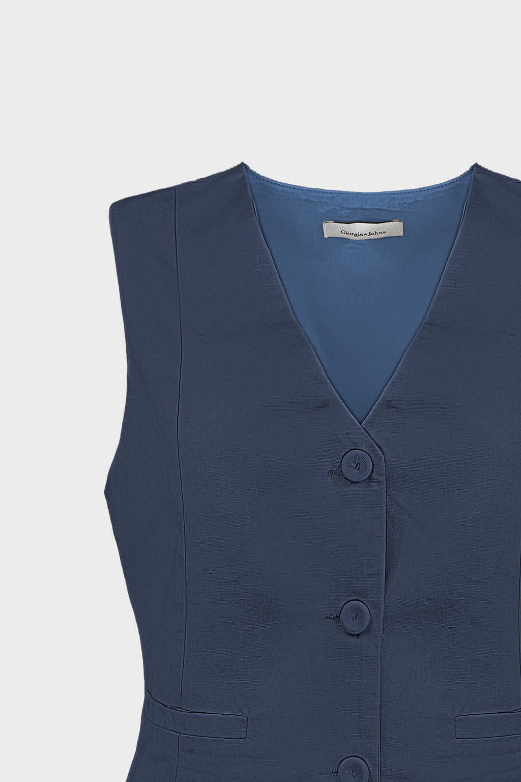 Gilet corto lino