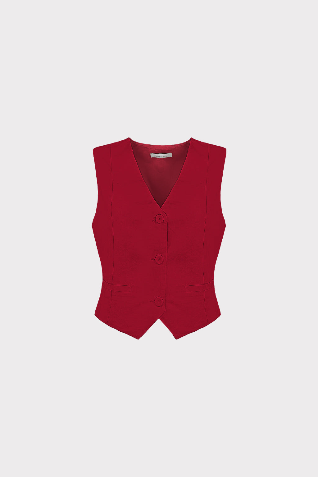 Gilet corto lino
