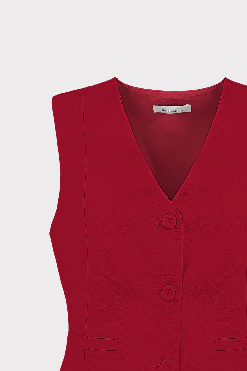 Gilet corto lino