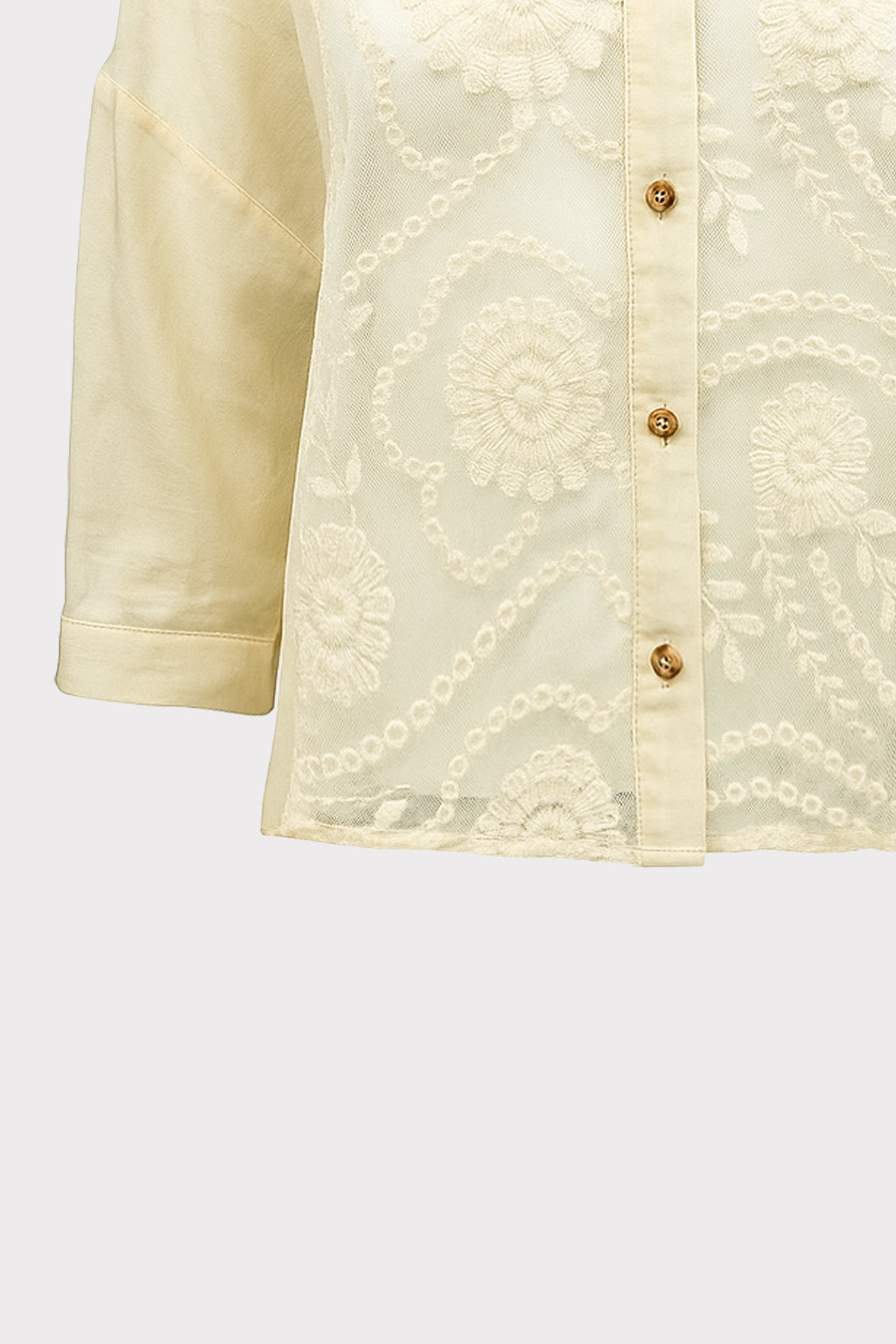 Camicia inserti macrame'