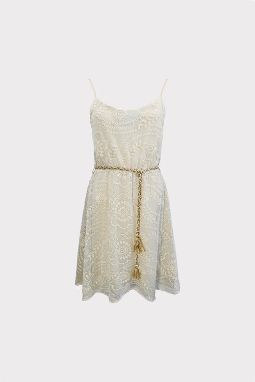 Abito corto in macrame'
