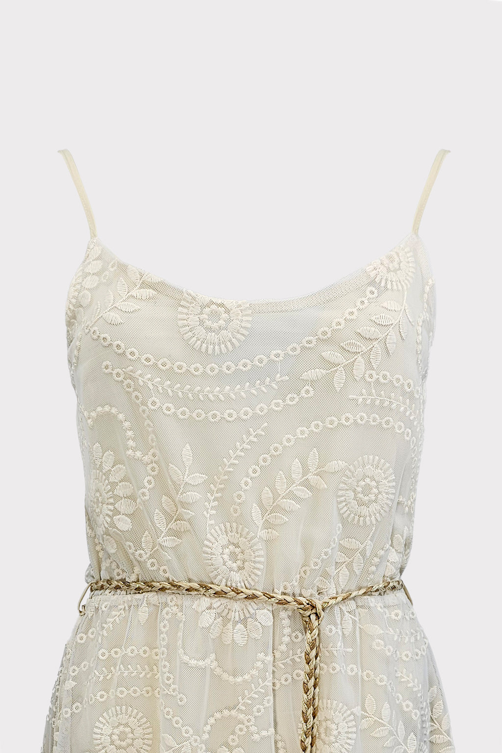 Abito corto in macrame'