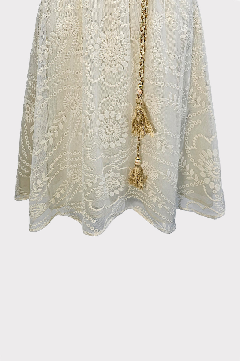 Abito corto in macrame'