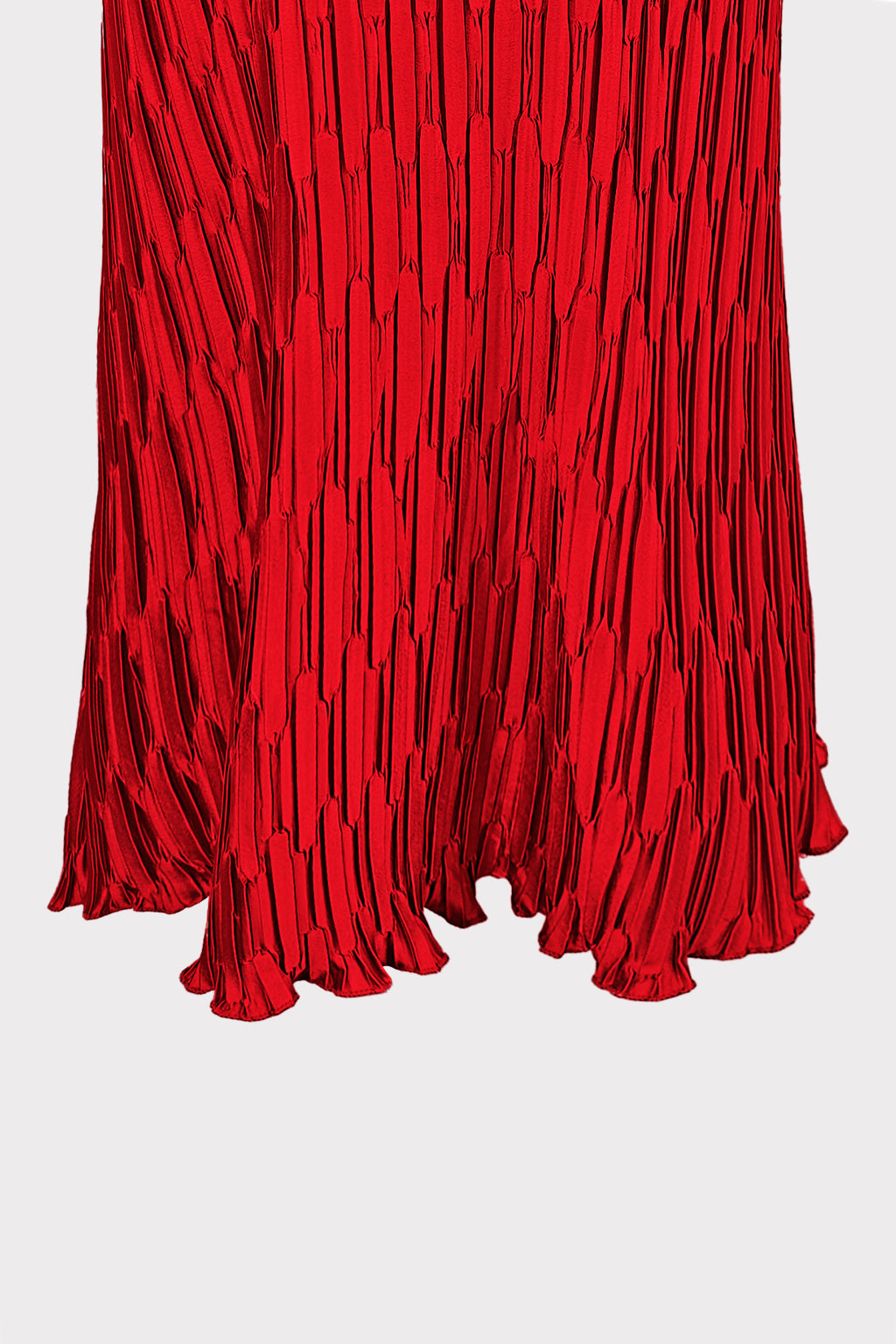 Abito satin con rouches