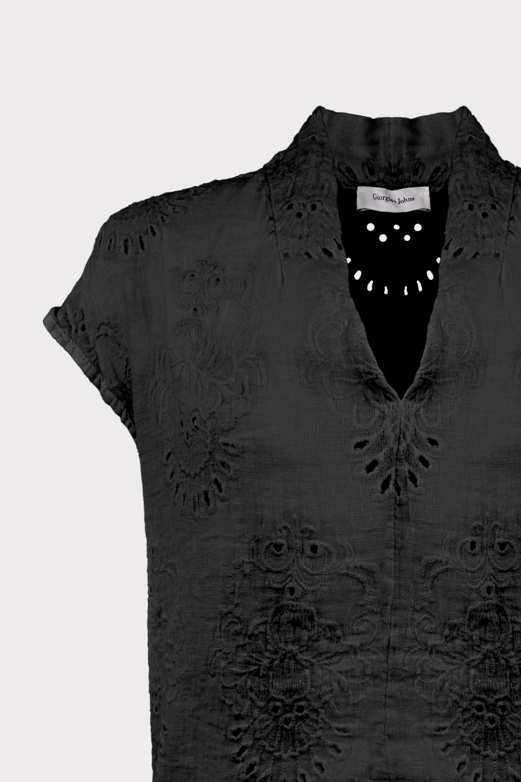 Blusa con ricamo traforato