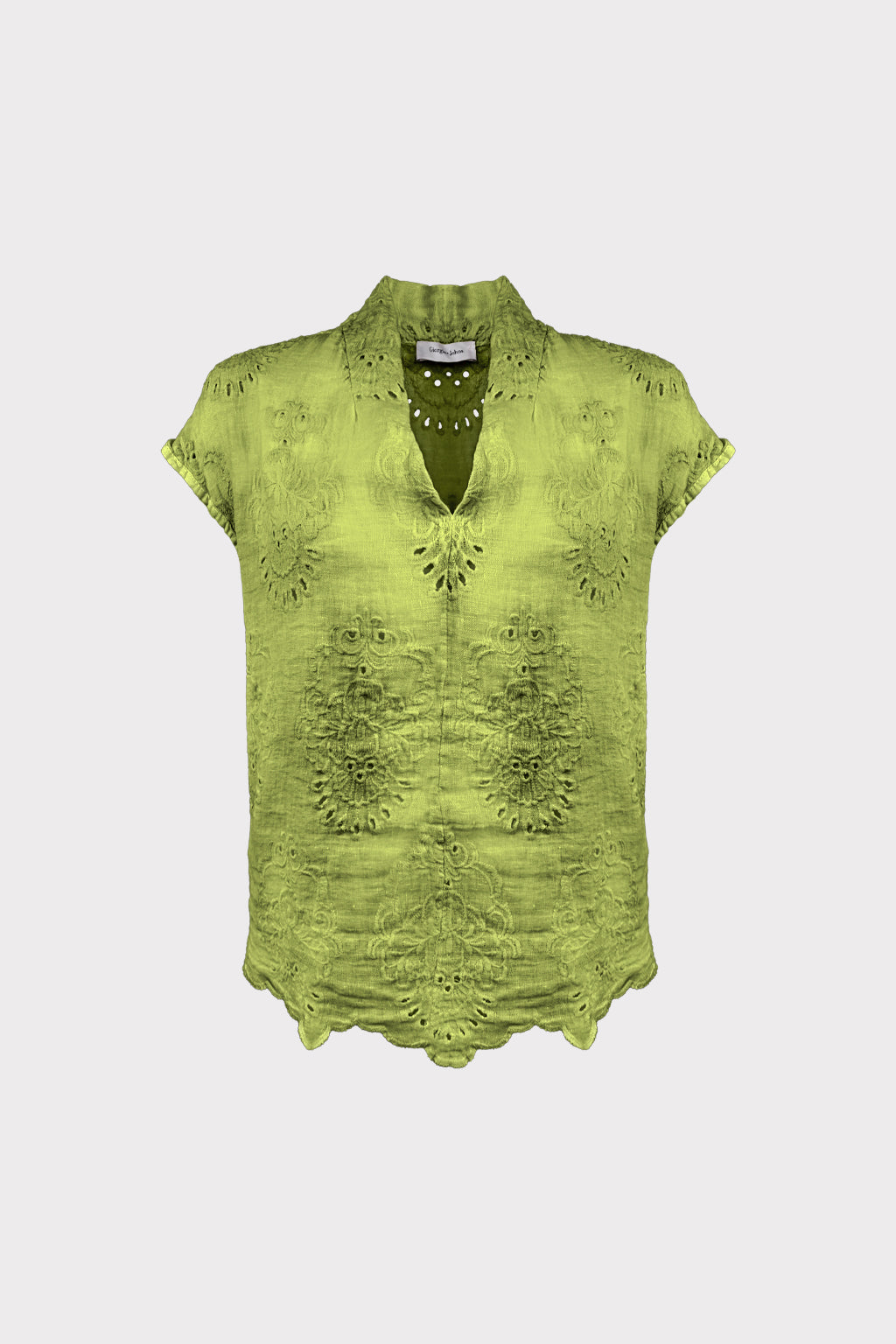 Blusa con ricamo traforato