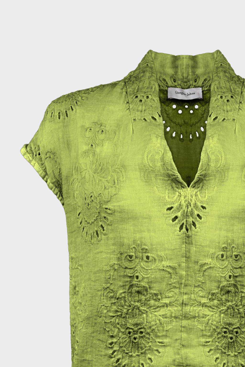 Blusa con ricamo traforato