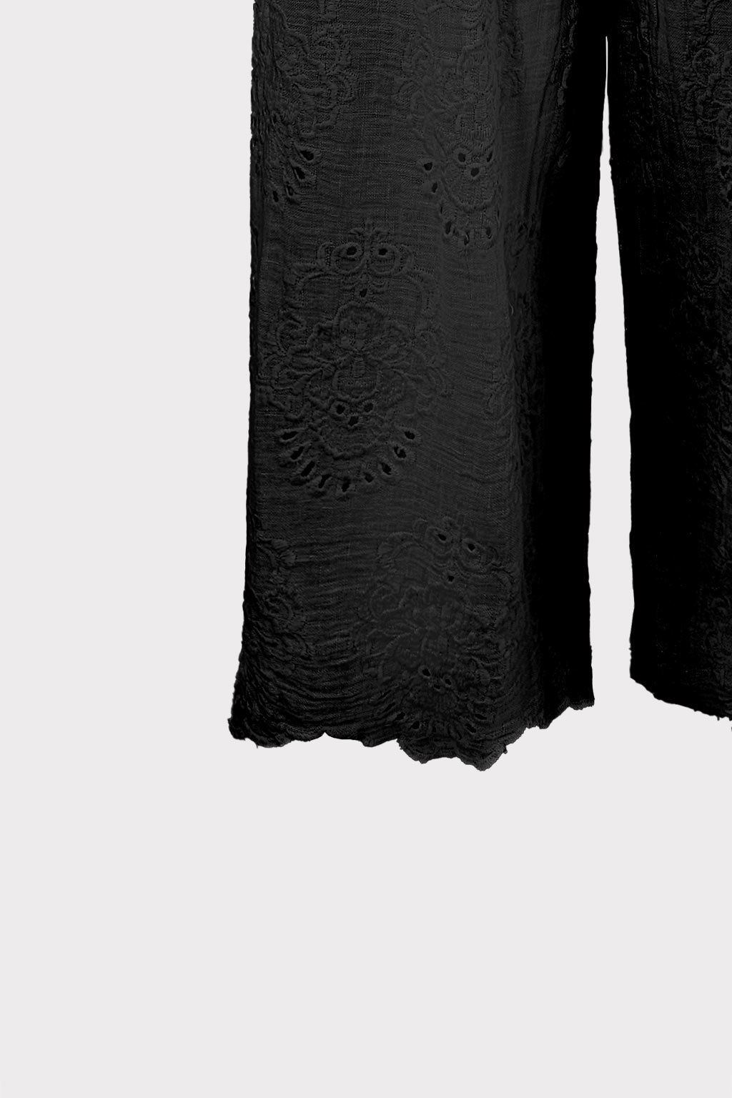 Shorts con ricamo traforato