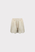 Pantalone con ricamo traforato