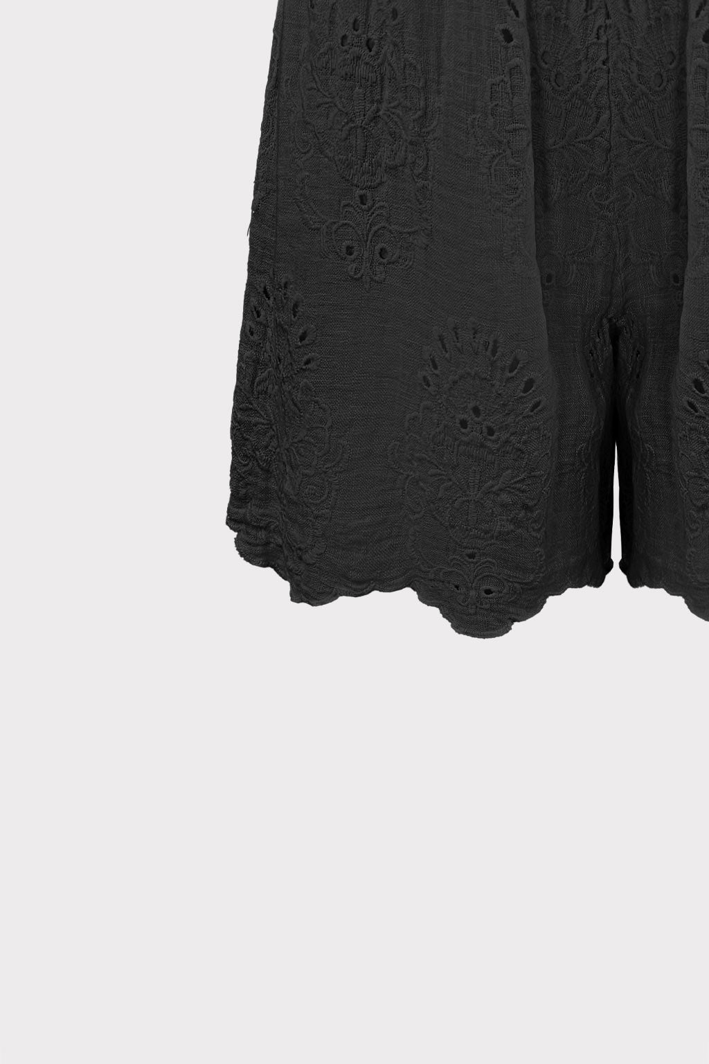 Pantalone con ricamo traforato