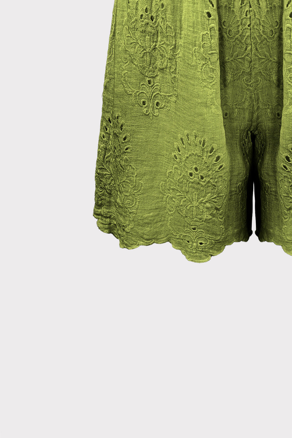 Pantalone con ricamo traforato