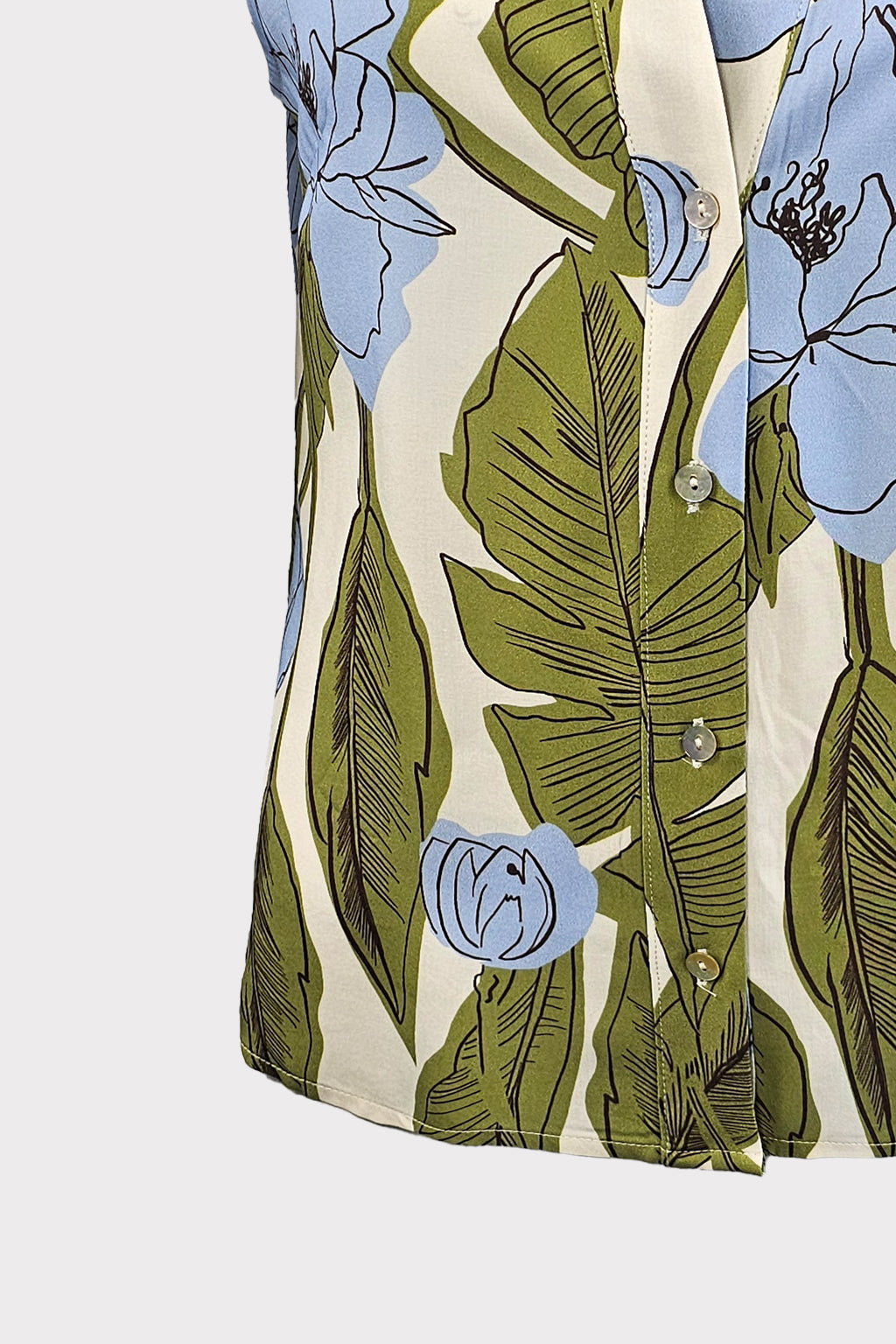 Camicia smanicata stampata