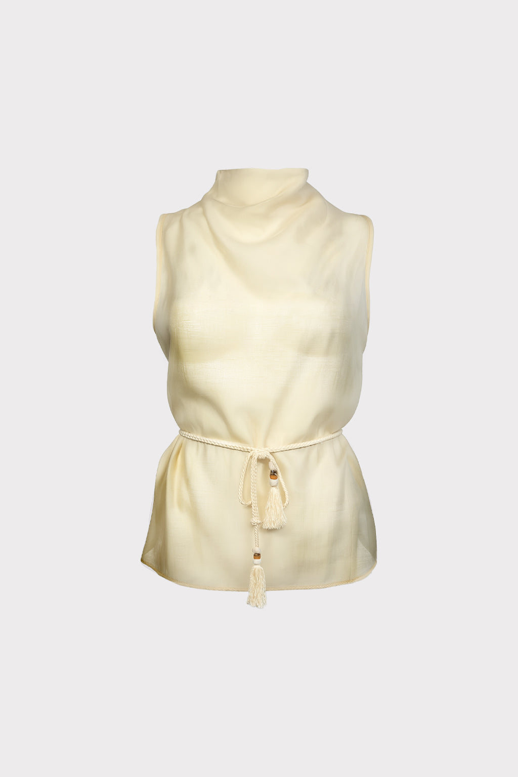 Top lyocell con cintura