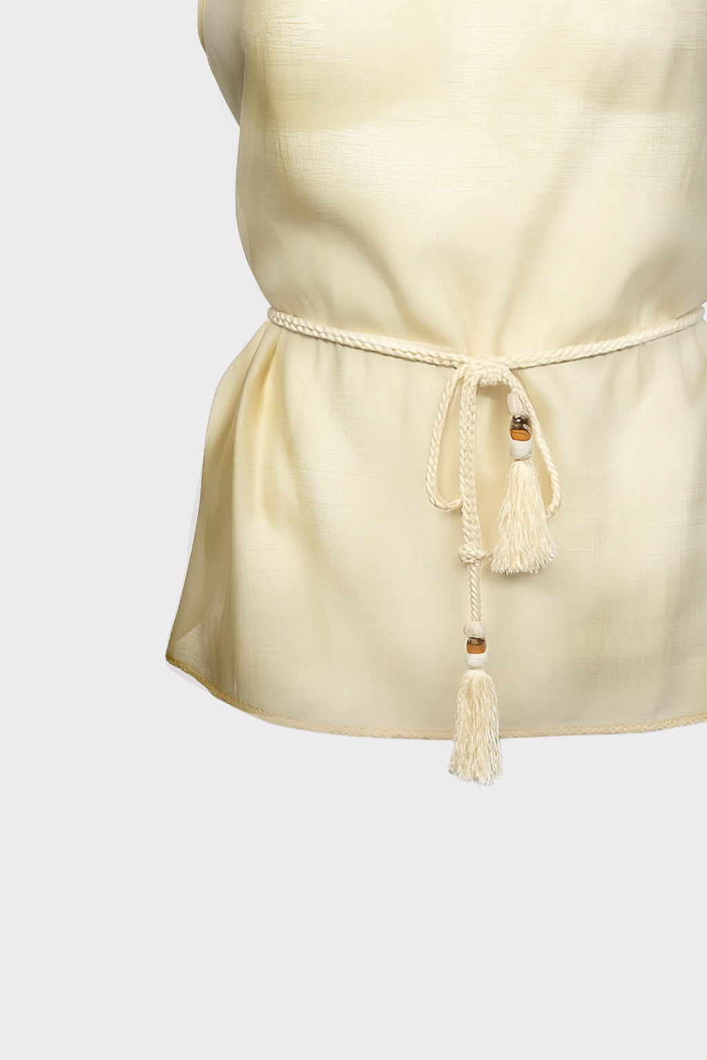 Top lyocell con cintura
