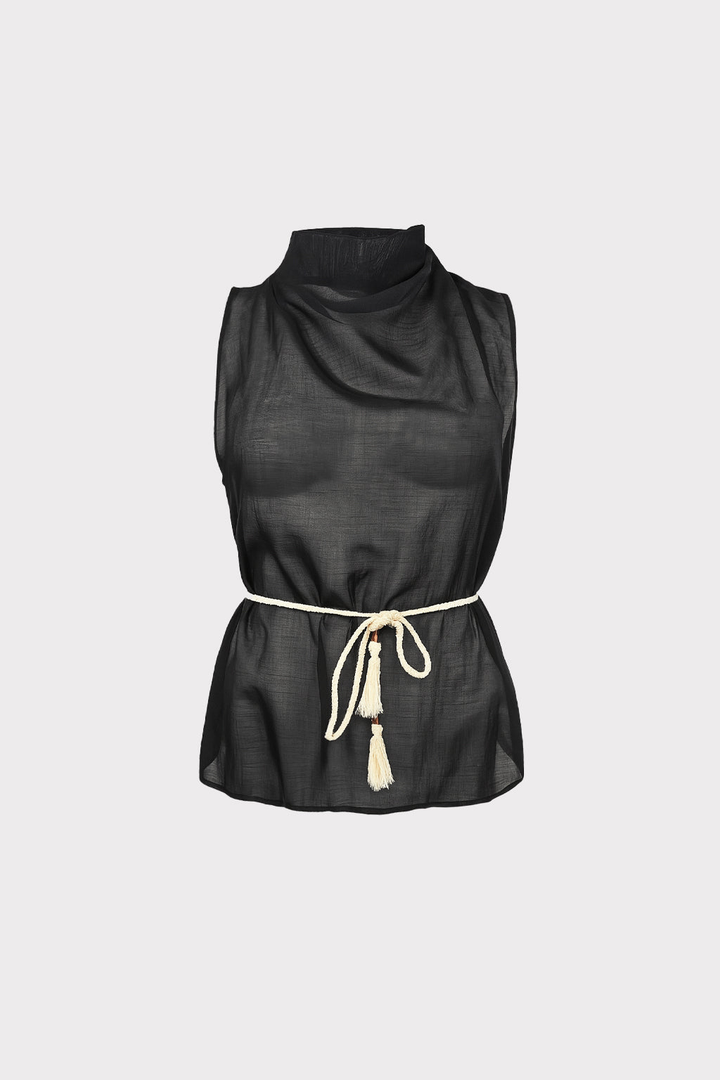 Top lyocell con cintura