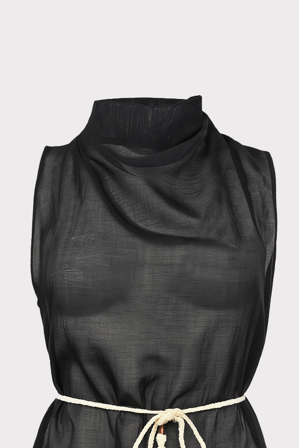 Top lyocell con cintura