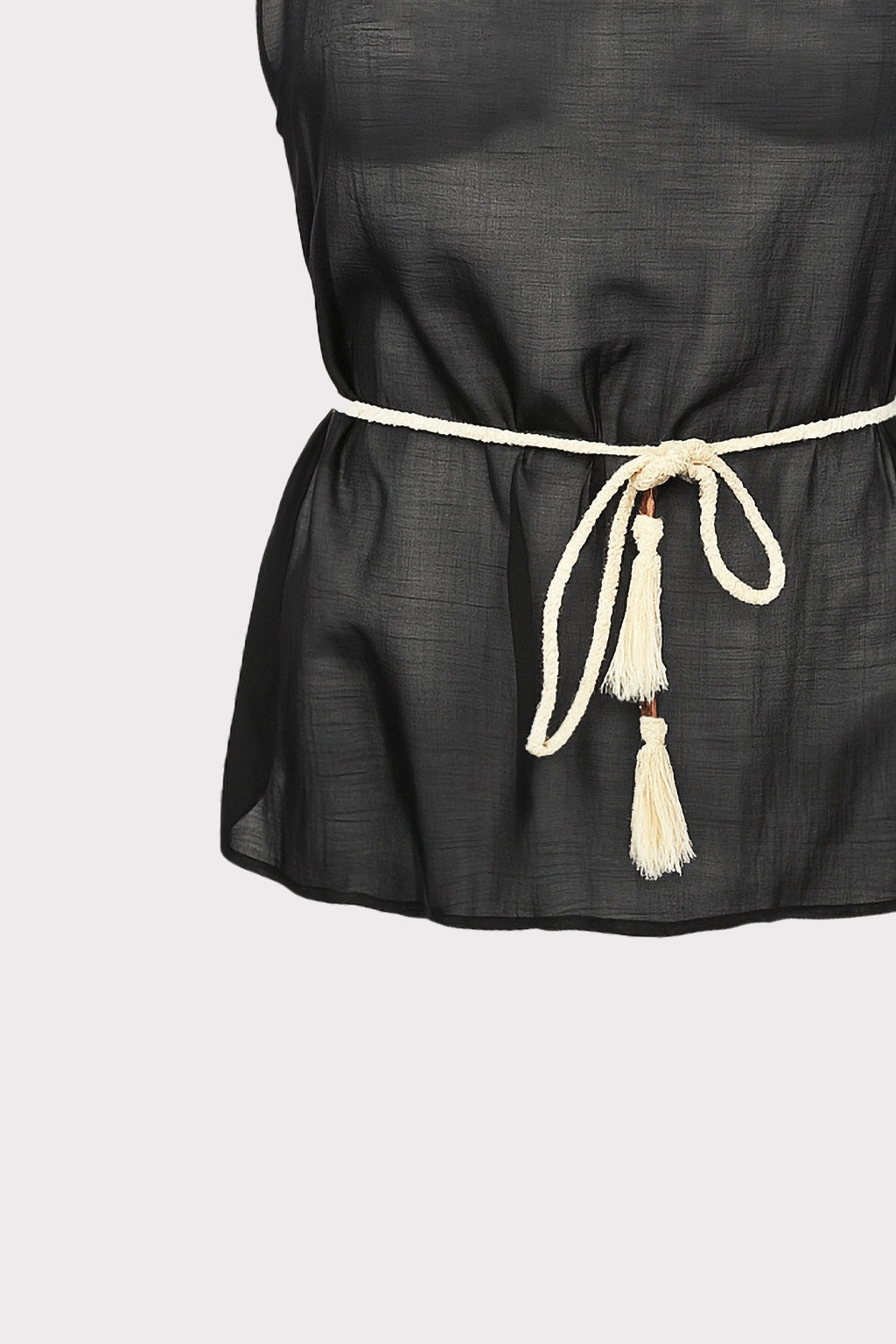 Top lyocell con cintura