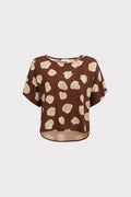 Blusa viscosa stampata