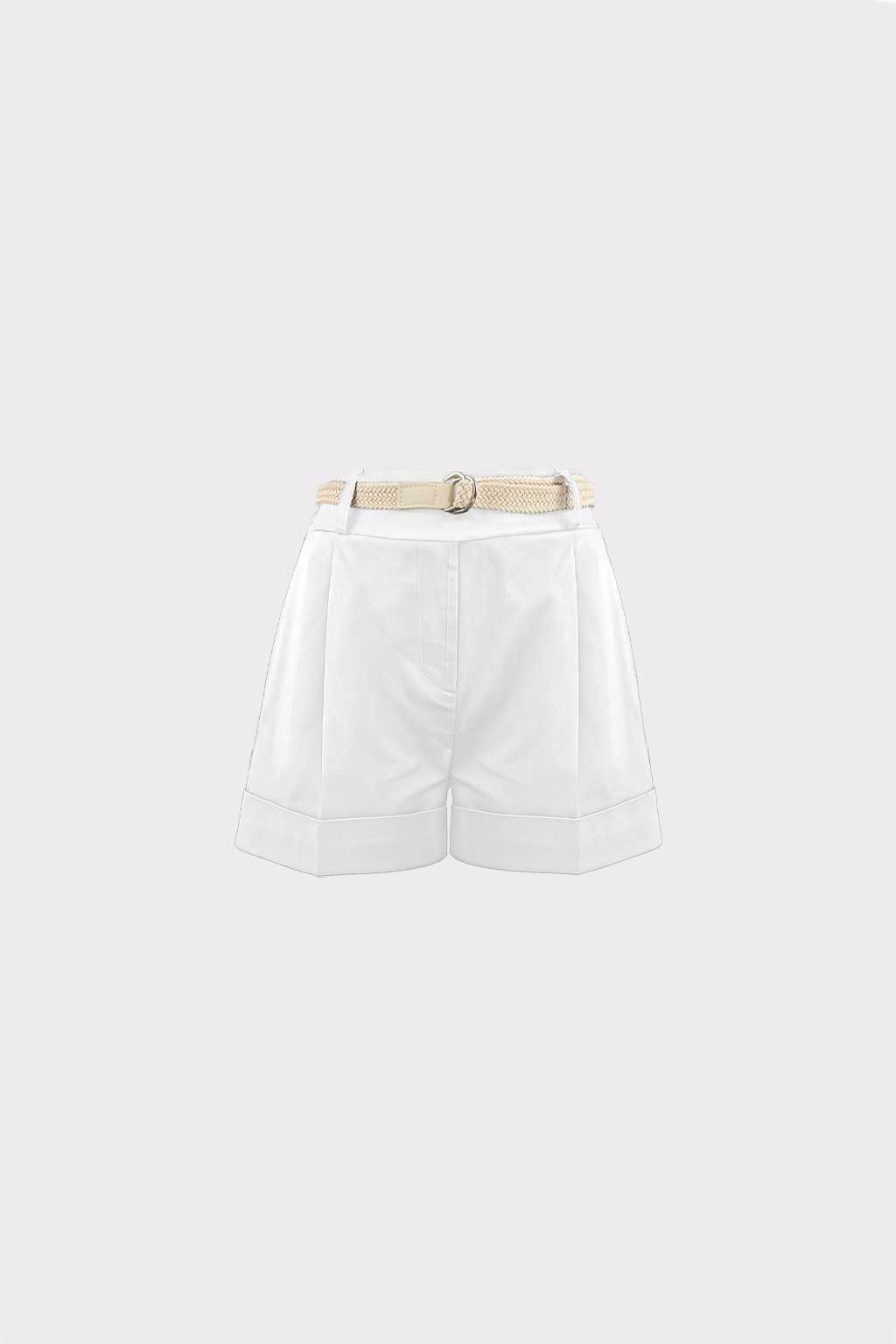 Shorts con risvolto